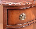 MAHOGANY THREE DRAWER PEDESTAL at Ross's Online Art Auctions