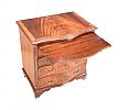 MAHOGANY SERPENTINE FRONT BACHELORS CHEST at Ross's Online Art Auctions