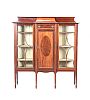 EDWARDIAN INLAID MAHOGANY DISPLAY CABINET at Ross's Online Art Auctions