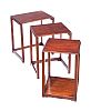 ART DECO MAHOGANY NEST OF TABLES at Ross's Online Art Auctions