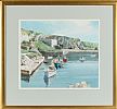 BALLINTOY HARBOUR, COUNTY ANTRIM by David Evans RUA at Ross's Online Art Auctions