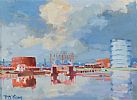 BELFAST GAS WORKS by Paul O'Kane at Ross's Online Art Auctions