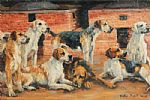 BICESTER & WHADDON FOXHOUNDS by Heather Budgett at Ross's Online Art Auctions