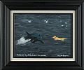 THE DOLPHIN & THE DOG AT TORY ISLAND HARBOUR by Patsy Dan  Rodgers at Ross's Online Art Auctions