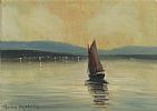 GALWAY HOOKER by Norman J. McCaig at Ross's Online Art Auctions