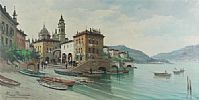 LAKE COMO by Mariano Moreno at Ross's Online Art Auctions