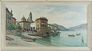 LAKE COMO by Mariano Moreno at Ross's Online Art Auctions