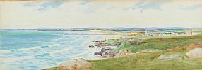 CASTLEROCK FROM THE CLIFF TOP by Robert Cresswell Boak ARCA at Ross's Online Art Auctions