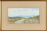 THE MOORS ABOVE GLENDUN TOWARDS SLEMISH by Robert Cresswell Boak ARCA at Ross's Online Art Auctions