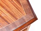 FEATHERED MAHOGANY PEDESTAL at Ross's Online Art Auctions