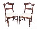 PAIR OF WILLIAM IV MAHOGANY SIDE CHAIRS at Ross's Online Art Auctions