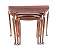VINTAGE MAHOGANY NEST OF TABLES at Ross's Online Art Auctions