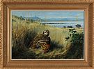 OWL BY THE LOUGH by Julian Friers RUA at Ross's Online Art Auctions