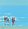 SUMMER BEACH by John Morris at Ross's Online Art Auctions