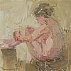 SEATED NUDE STUDY by Colin Davidson RUA at Ross's Online Art Auctions