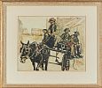 ON THE JAUNTING CAR by William Conor RHA RUA at Ross's Online Art Auctions