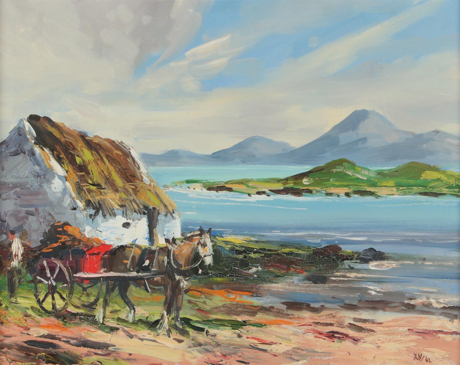 CONNEMARA NEAR ROUNDSTONE by Kenneth Webb RUA at Ross's Online Art Auctions