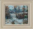 VILLAGE IN THE SNOW by Jack Cudworth at Ross's Online Art Auctions
