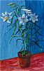 STILL LIFE, LILIES by Kenlito at Ross's Online Art Auctions
