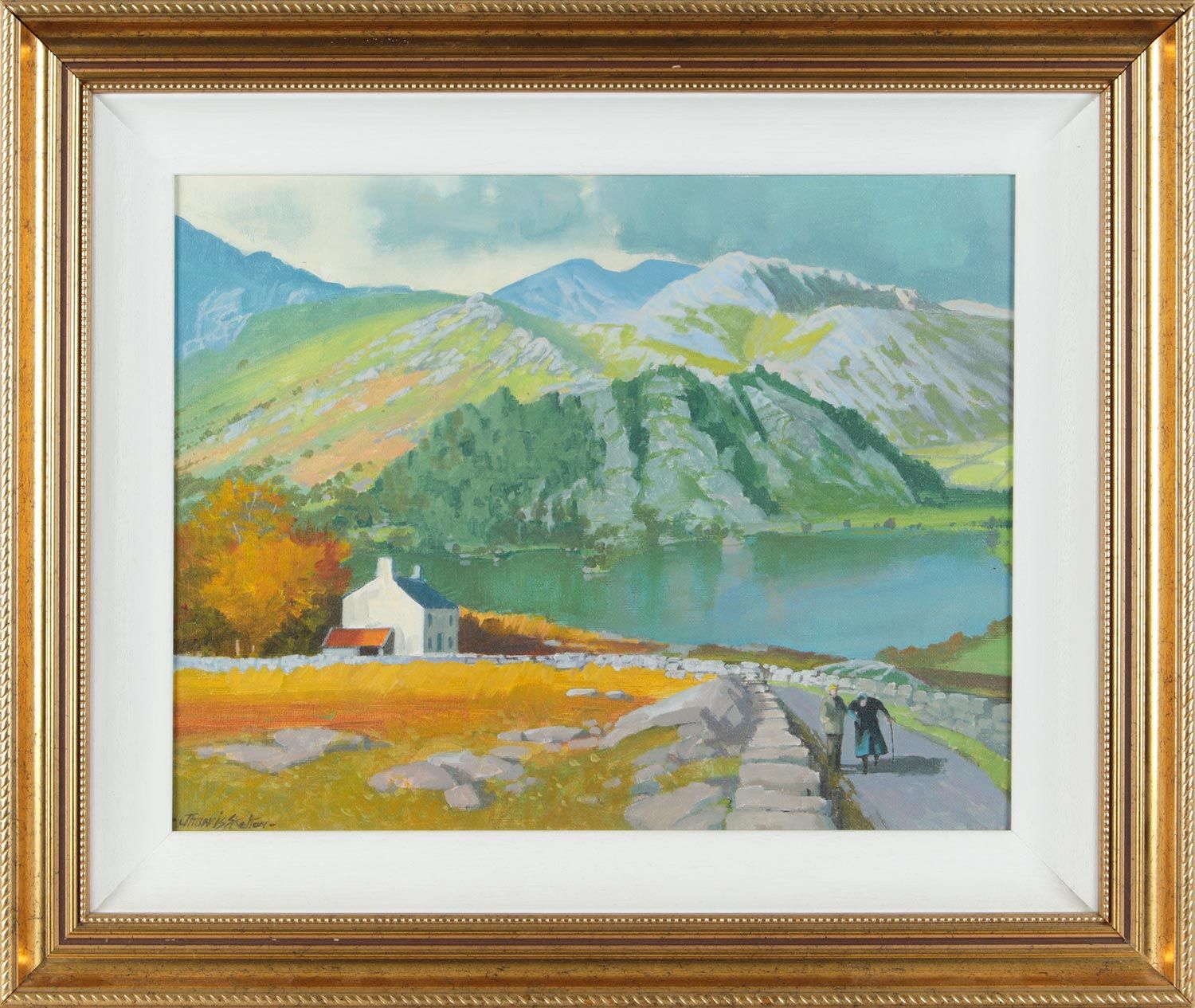 ON THE ROAD UP FROM THE LOUGH by John F. Skelton at Ross's Online Art Auctions
