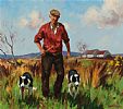 HEADING OUT TO THE FIELDS by Donal McNaughton at Ross's Online Art Auctions