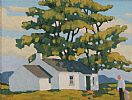 THE HOUSE AT KILEEN by Norman J. Smyth RUA at Ross's Online Art Auctions