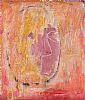 PINK FACE ABSTRACT by Con Campbell at Ross's Online Art Auctions