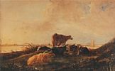 CATTLE RESTING by Andrew Nicholl RHA at Ross's Online Art Auctions