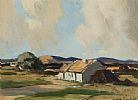 DONEGAL THATCHED COTTAGE by Maurice Canning Wilks ARHA RUA at Ross's Online Art Auctions