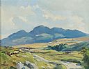 LOUGH SALT MOUNTAIN FROM THE LACKAGH BRIDGE, DONEGAL by Anne Primrose Jury HRUA at Ross's Online Art Auctions
