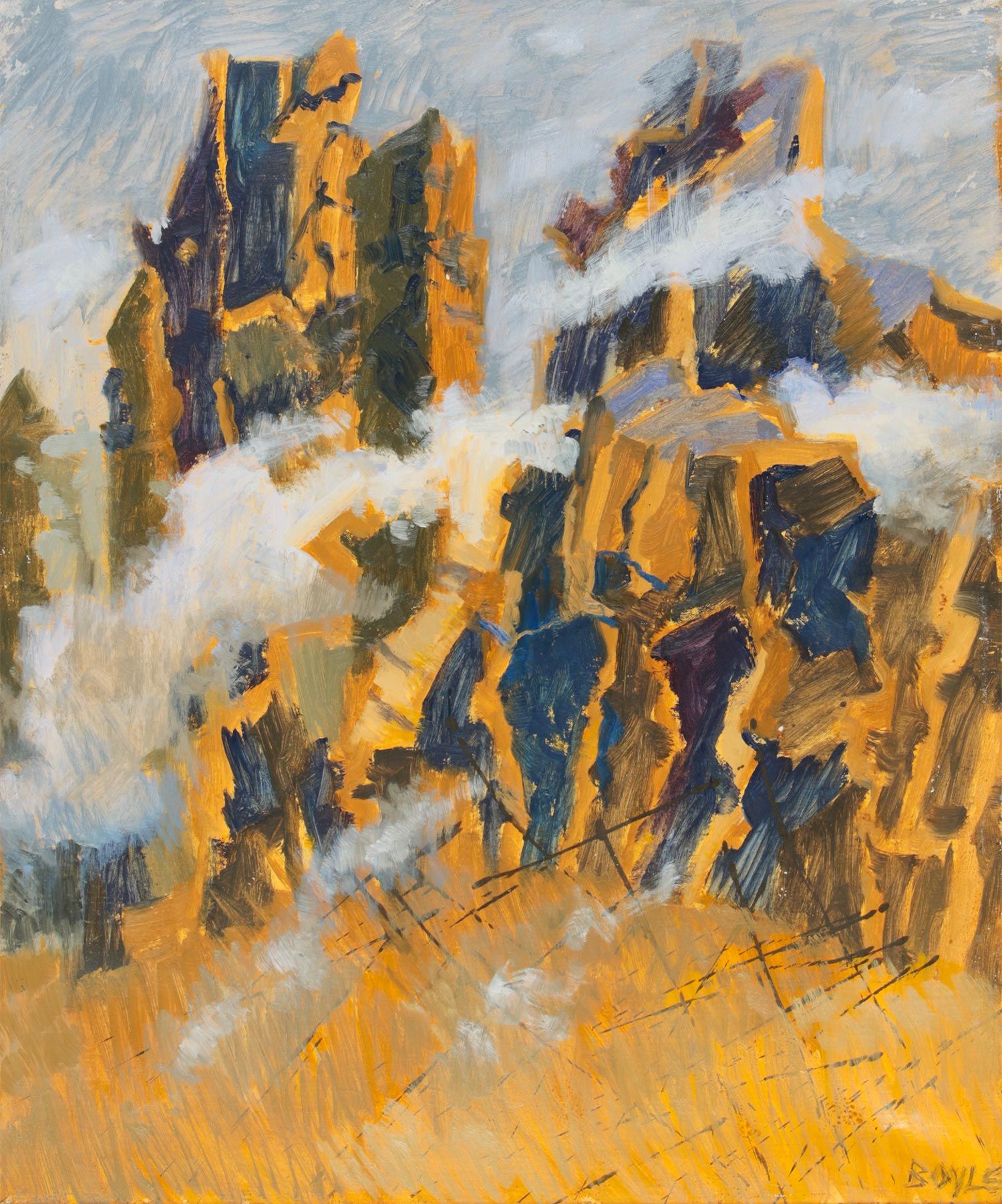 TOWERING ROCKS by Alicia Boyle RBA at Ross's Online Art Auctions