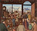 THE ANTIQUE SHOP by Gladys Maccabe HRUA at Ross's Online Art Auctions