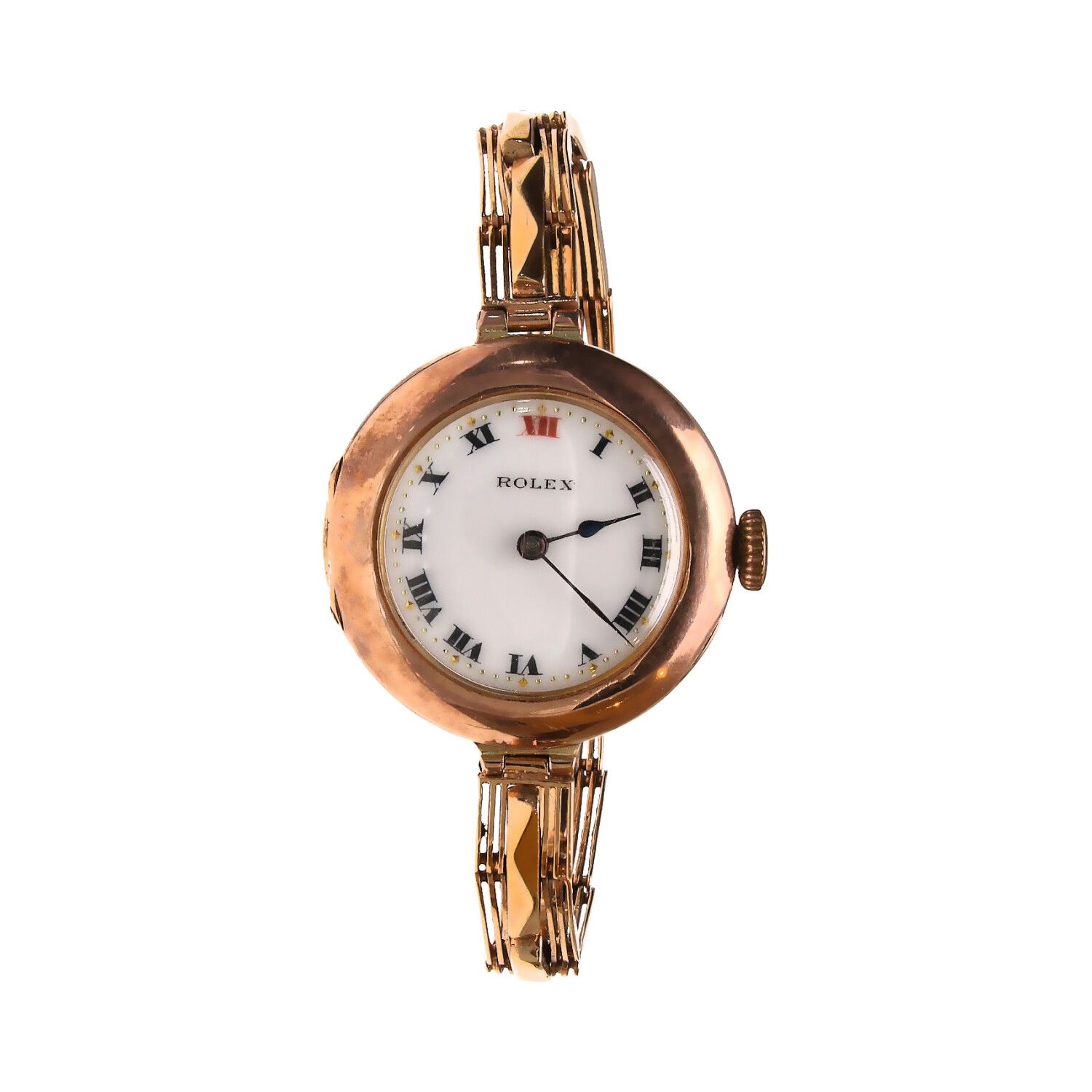 ROLEX 9CT ROSE GOLD LADY'S WRIST WATCH at Ross's Online Art Auctions