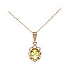 9CT GOLD PERIDOT NECKLACE at Ross's Online Art Auctions