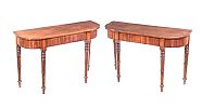 PAIR OF REGENCY MAHOGANY CONSOLE TABLE at Ross's Online Art Auctions