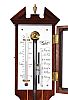 INLAID MAHOGANY STICK BAROMETER at Ross's Online Art Auctions