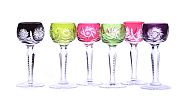 SET OF SIX VINTAGE HOCK GLASSES at Ross's Online Art Auctions