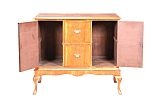 VINTAGE WALNUT SIDE CABINET at Ross's Online Art Auctions