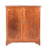 EDWARDIAN INLAID MAHOGANY TWO DOOR SIDE CABINET at Ross's Online Art Auctions