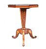 VICTORIAN INLAID ROSEWOOD LAMP TABLE at Ross's Online Art Auctions