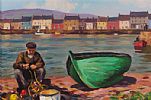 THE GREEN BOAT by Donal McNaughton at Ross's Online Art Auctions