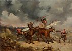 YOUTHS JOUSTING by John Greville Fennell at Ross's Online Art Auctions