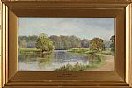 THE RIVER LAGAN by Robert Cresswell Boak ARCA at Ross's Online Art Auctions