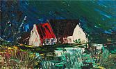 RED ROOF COTTAGE by Gary Devon RUA at Ross's Online Art Auctions