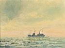 S.S.COMBER AT SEA by William A. Hume at Ross's Online Art Auctions