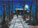 WINTER BY MOONLIGHT by James Downie at Ross's Online Art Auctions