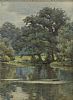 REFLECTIONS ON THE RIVER LAGAN by George Trobridge at Ross's Online Art Auctions