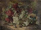 BIRDS NEST & WILD FLOWERS by English School at Ross's Online Art Auctions