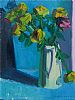 ROSES ON BLUE by Brian Ballard RUA at Ross's Online Art Auctions