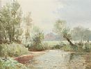 RIVER LAGAN AT DRUMBEG, COUNTY DOWN by Maurice Canning Wilks ARHA RUA at Ross's Online Art Auctions